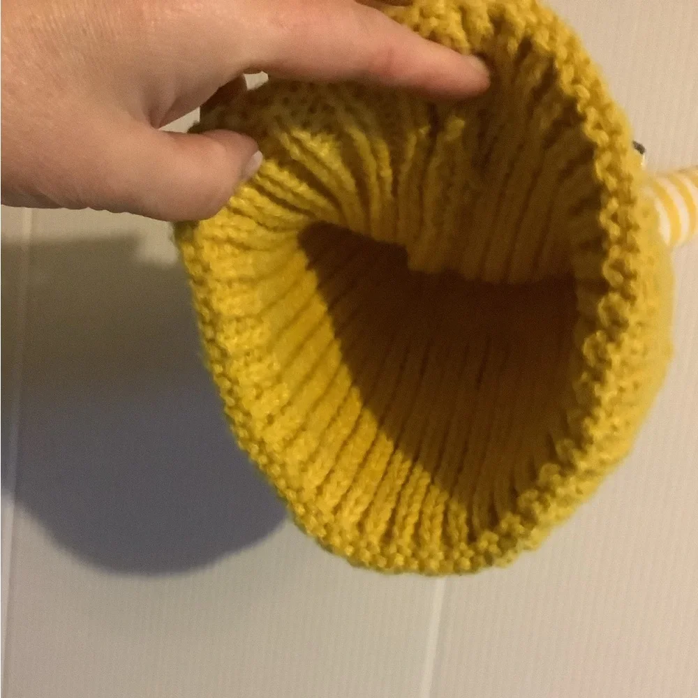 GXOB Kids Monster Beanie Hat | 3D Face | Yellow